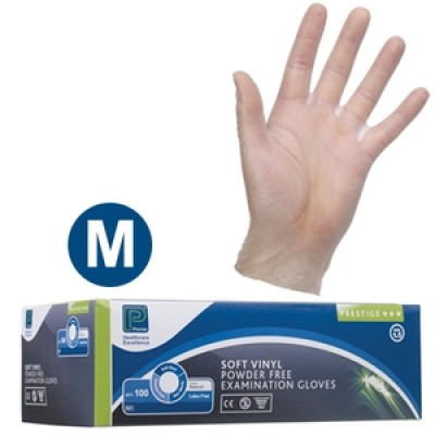 Soft Vinyl Gloves P/F - Medium