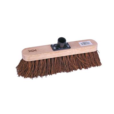 hard Flat Wooden Broom Head with Push-fit Socket