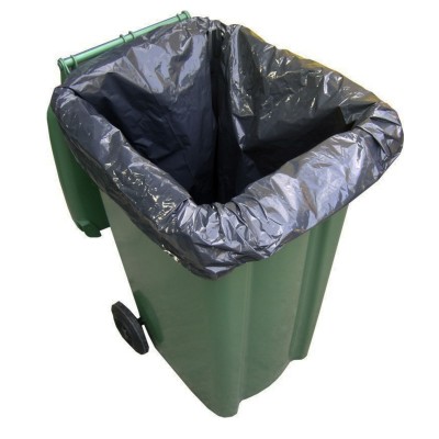 WHEELIE - Bin Liners - 30 x 46 x 54" - BLACK - 1 x 100