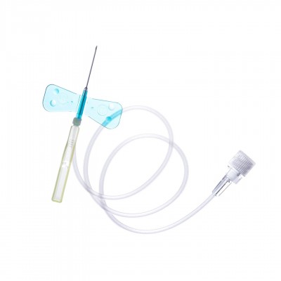 23G Vacutainer Safety-Lok Blood Collection Set - 18cm - Blue - 1 x 50